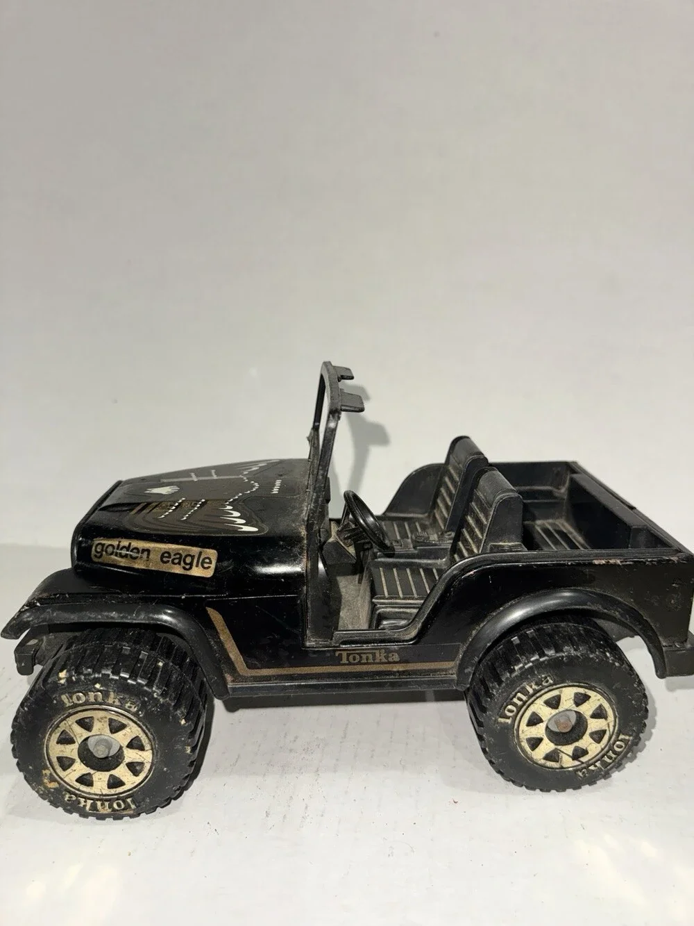 Vintage Tonka Golden Eagle Jeep Black 811850 Made USA Toy 1980